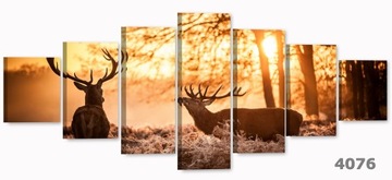 КАРТИНА 175х80 Картины на холсте гостиная ОЛЕНИ