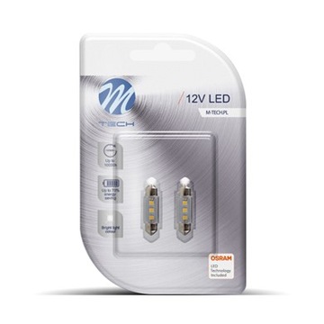 ŻARÓWKI LED OSRAM C5W 36mm 3xSMD2835 BIAŁA LB090