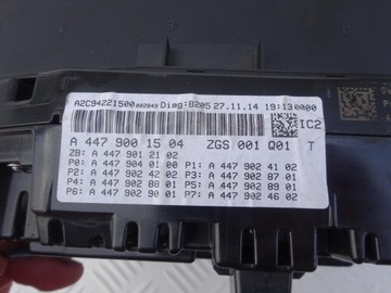 MERCEDES VITO VIANO 447 PŘÍSTROJOVÁ DESKA BUDÍKY A4479001504