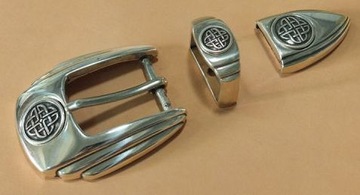 CELT klamra spinka kopla ozdobna do paska 27mm kpl