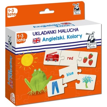 Kapitan Nauka Układanki malucha ANGIEL. KOLORY 1+