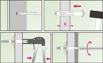 ШПИЛЬКИ MOLLY для плит GYPSUM G/K 5X52 10 шт MOL