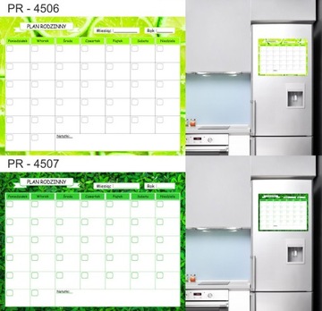 Магнитная доска-календарь-планировщик на холодильник.