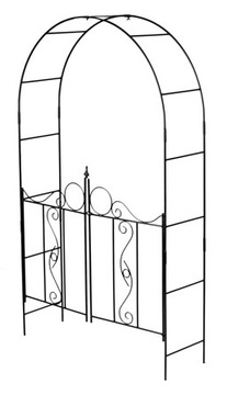 Металлическая садовая пергола, розовая арка, плетистая роза - 12 кг, цельнометаллические стержни