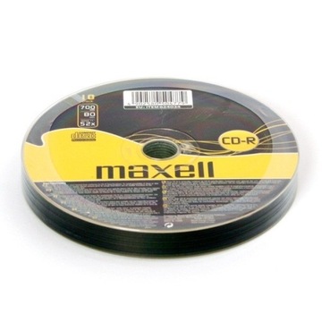 Maxell Płyty CD Maxell CD-R 700 MB 10 szt 80min speed 52x