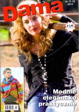 Dama w swetrze nr 11-12/2015. Modnie, elegancko...