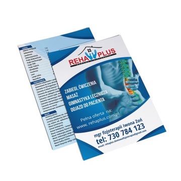 Ulotki A5 500szt dwustronne 130g PROJEKT GRATIS!