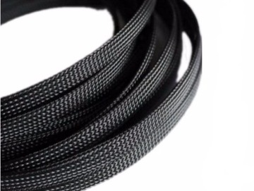 Oplot poliestrowy czarny 8mm