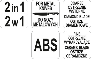 YATO Ostrzałka Do Noży Metalowych 2w1 korpus z ABS