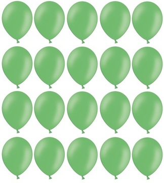 Balony Jasne Zielone 25cm Pastelowe 20szt na ślub