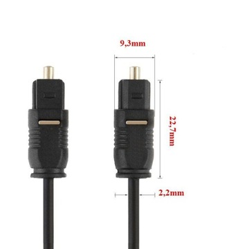 Кабельный оптический кабель 1m Toslink Audio wroclaw