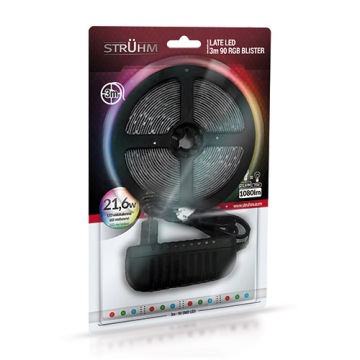 Светодиодная лента 90 RGB 3м 1080lm 21.6W 03030 IDEUS