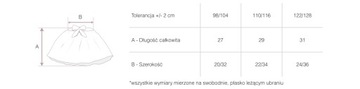 TUTU SPÓDNICZKA TIULOWA TANIEC BALET Z1 NC 122/128