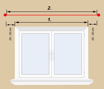 Карниз 300 см DOUBLE 3.0 MODENA Карнизы 25/16