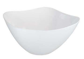 MISKA MISKI SALATERKA PLASTIKOWA KWADRATOWA SAŁATKOWA LOFT RONDO BIAŁA 2L