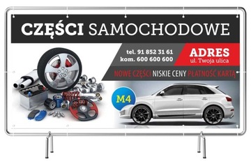 Сплошной рекламный баннер 3х1м AutoDetailing Advertising