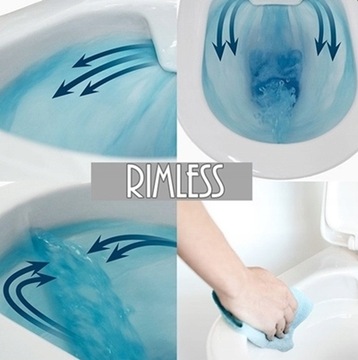 MEXEN STELAŻ WC MISKA RICO MAT RIMLESS PRZYCISK