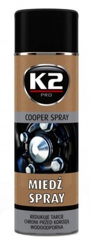 K2 MIEDŹ SPRAY Wysokotemperaturowy smar miedziowy