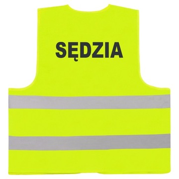 WIDOCZNA KAMIZELKA NADRUK SĘDZIA NA ZAWODY - 3XL