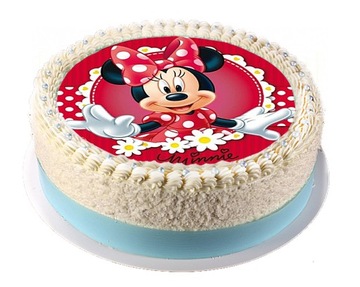 OPŁATEK NA TORT Myszka Minnie Mickey Mouse 20cm