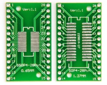 Adapter06 przejściówka SOP28 SSOP28 na DIP28 4szt.