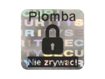 PLOMBY GWARANCYJNE STICKERY 10x10 HOLOGRAM 500SZT