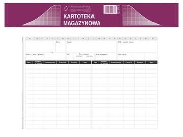 Druk Kartoteka magazynowa Mipro A5 344-3