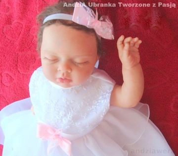 СКАЗОЧНОЕ платье, повязка на голову, КРЕСТИТЕЛЬНАЯ ОДЕЖДА 92 / 98