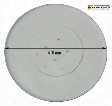 Dysk talerz zacierający zacieraczka 600mm 4 śruby