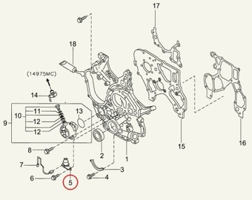 Nissan ATLEON 16V czujnik położenia wału korbowego