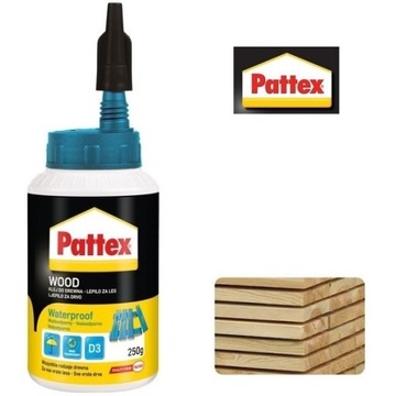 PATTEX ВОДОНЕПРОНИЦАЕМЫЙ КЛЕЙ ДЛЯ ДЕРЕВА D3 250G WOOD PROF