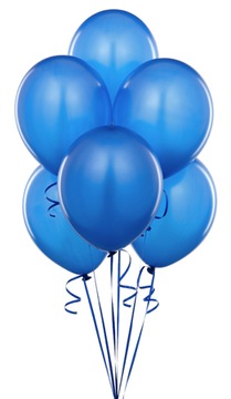 Balony Lateksowe Pastelowe NIEBIESKIE Komunia Wesele Urodziny 12 cali 25szt