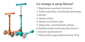 Micro hulajnoga Mini Micro Deluxe Apricot