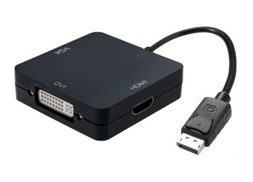 3 в 1 DisplayPort — DVI HDMI VGA