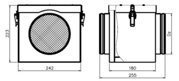 Изолированный фильтр-бокс filter fi 125 SFS/IZ