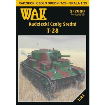 WAK 3/08 - Radziecki czołg średni T-28 1:25