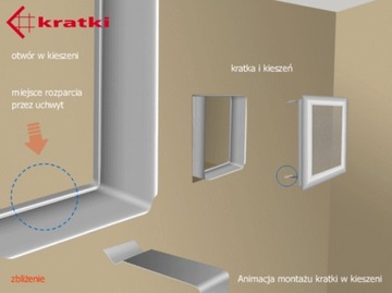 Kratka kominkowa 22x45 cm MIEDZIANY z żaluzją
