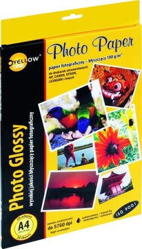 PAPIER FOTOGRAFICZNY YELLOW ONE 180G BŁYSZCZĄCY 20