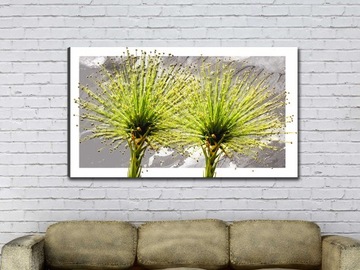 ЦВЕТОК Одуванчик 120х70 холст настенная картина для кухни, гостиной