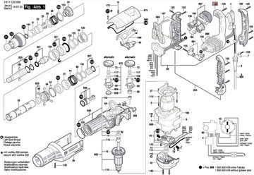 РОТОР МОЛОТОК BOSCH GBH 8 - 45 ДВ Д GSH 7 9 VC