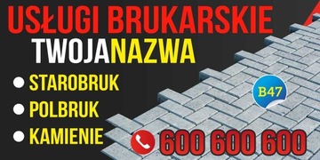 Baner Reklama - Usługi kostka bruk 2,5x1,25m SZYLD