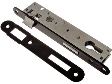Zamek do furki bramy wąski 90/22 mm bram furtek zapadka na wkładkę wkładka