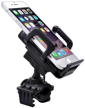 UCHWYT ROWEROWY NA TELEFON SMARTFON DO KIEROWNICY ROWEROWEJ KOLOR CZARNY