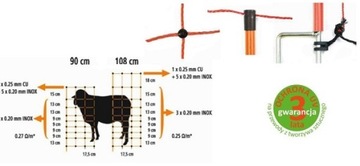 ЭЛЕКТРИЧЕСКАЯ СЕТКА ДЛЯ ОВЕЦ ЕМКОСТЬЮ 50М/108СМ