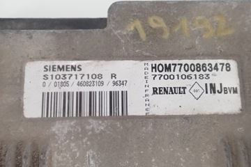 STEROWNIK KOMPUTER RENAULT S103717108R - BEZ IMMO