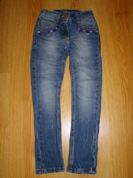 WÓJCIK spodnie jeansowe dziewczęce rozm 116
