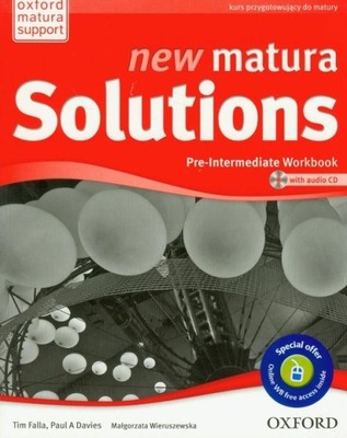 New Matura Solutions Pre-Intermediate Workbook Brak Płyty CD