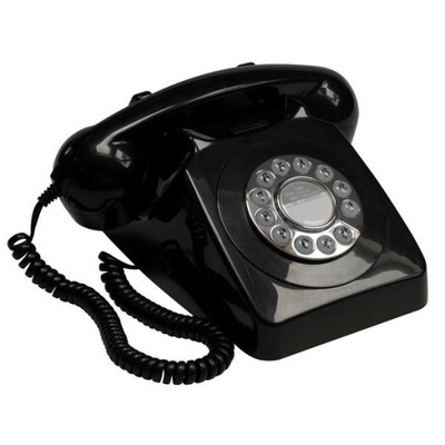 Telefon klasyczny przewodowy GPO Retro Beżowy W stylu lat 70