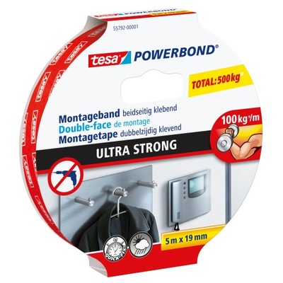Taśma montażowa TESA Powerbond ULTRA STRONG 5 metrów!!!