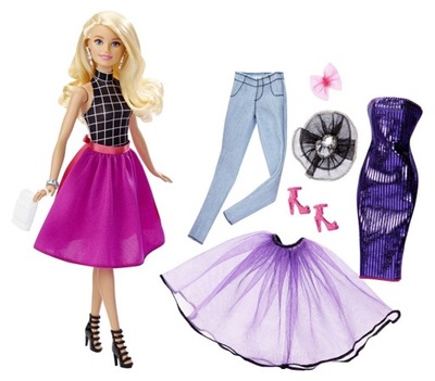 Lalka Modowe Przebieranki Barbie DJW57/DJW58